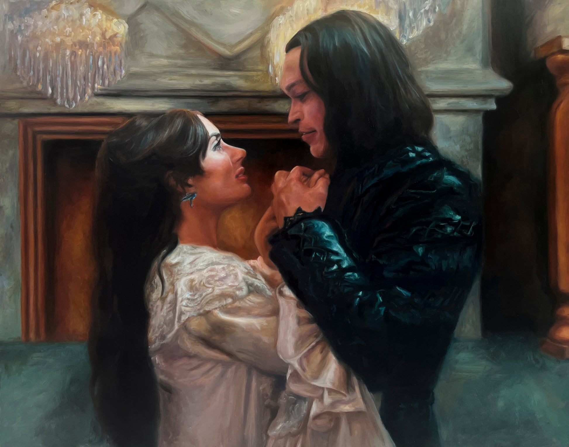 Mina and Dracula Art Print