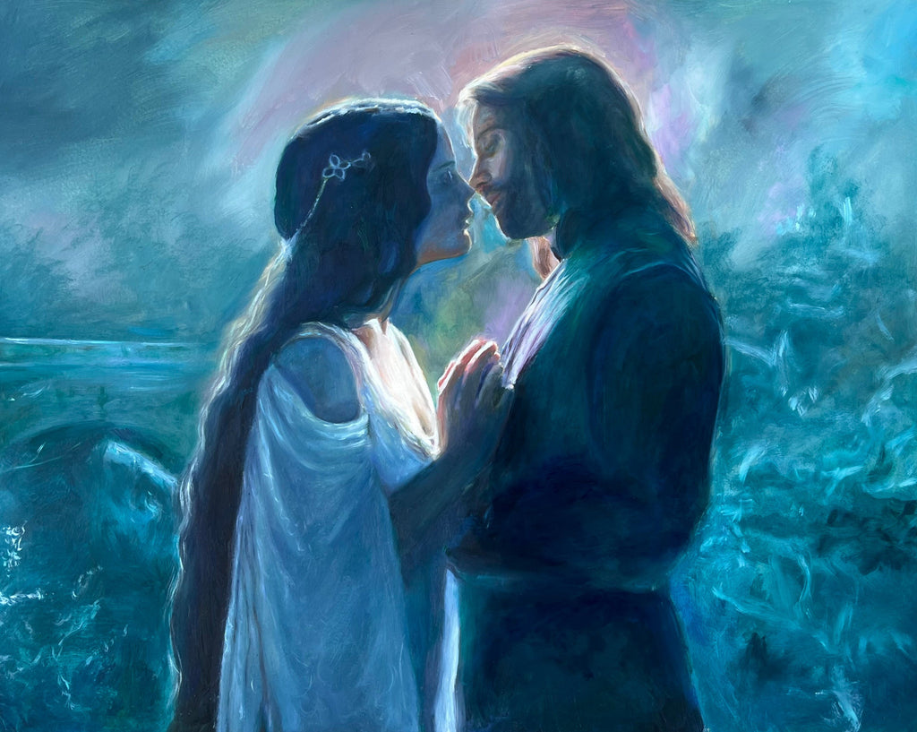 Aragorn and Arwen Art Print