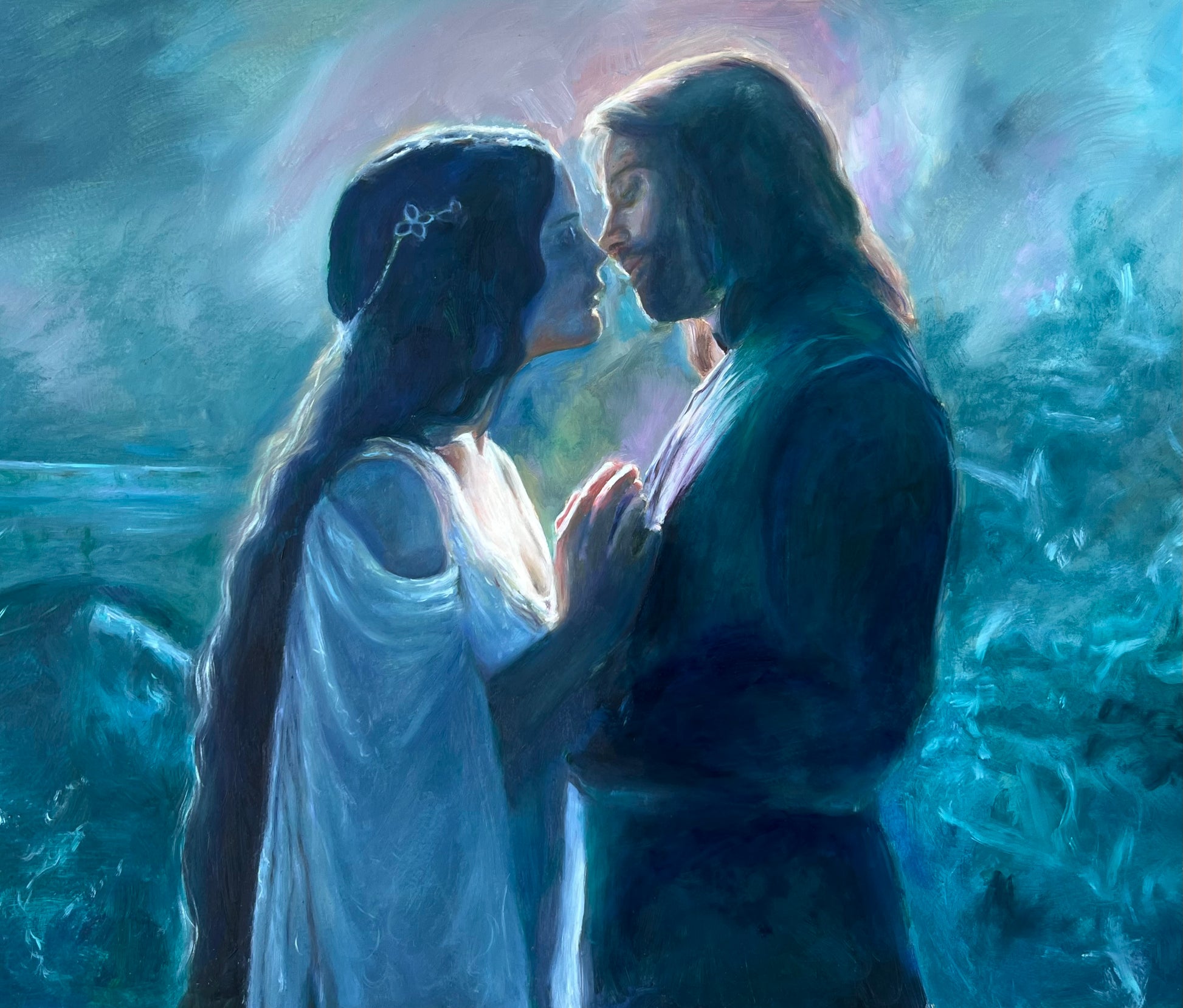 Aragorn and Arwen Art Print