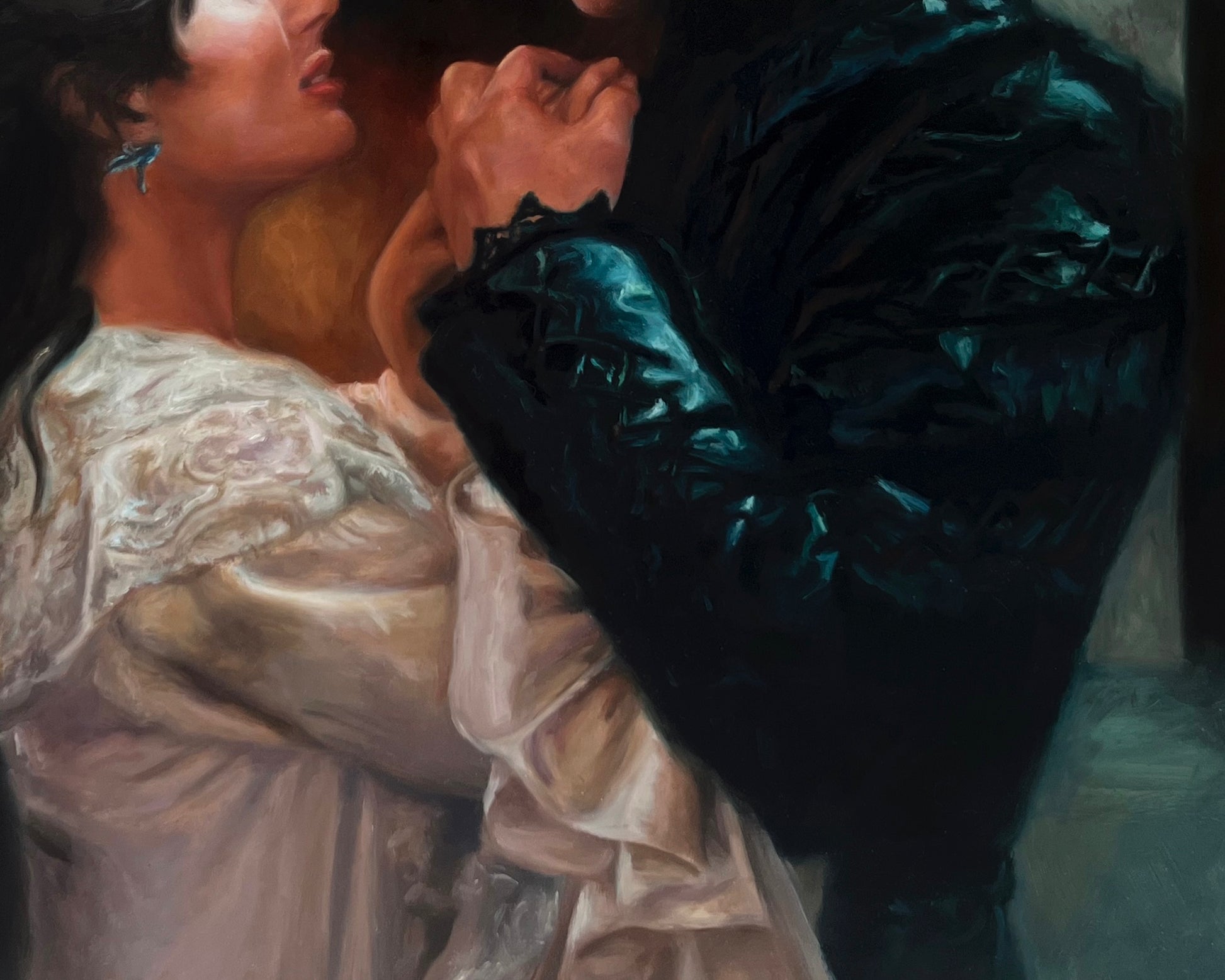 Mina and Dracula 16” x 20” Oil On Panel