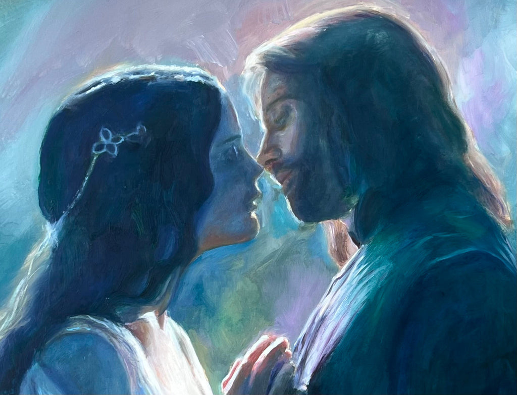 Aragorn and Arwen Art Print