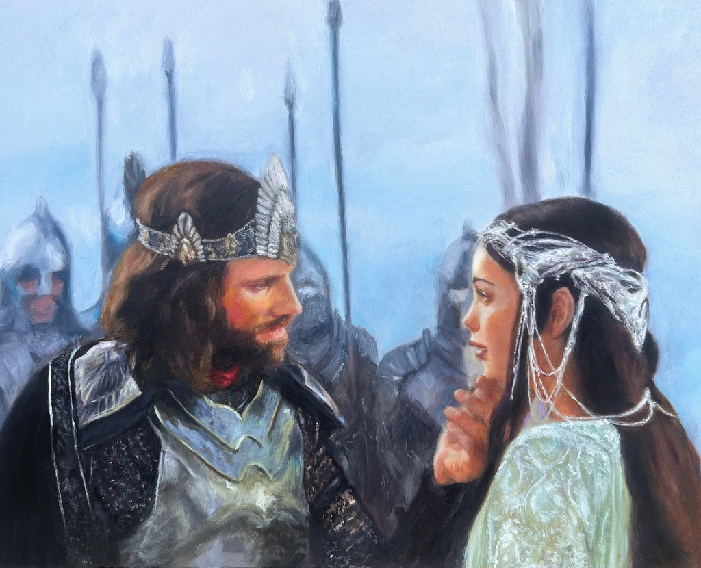 Aragorn and Arwen Art Print