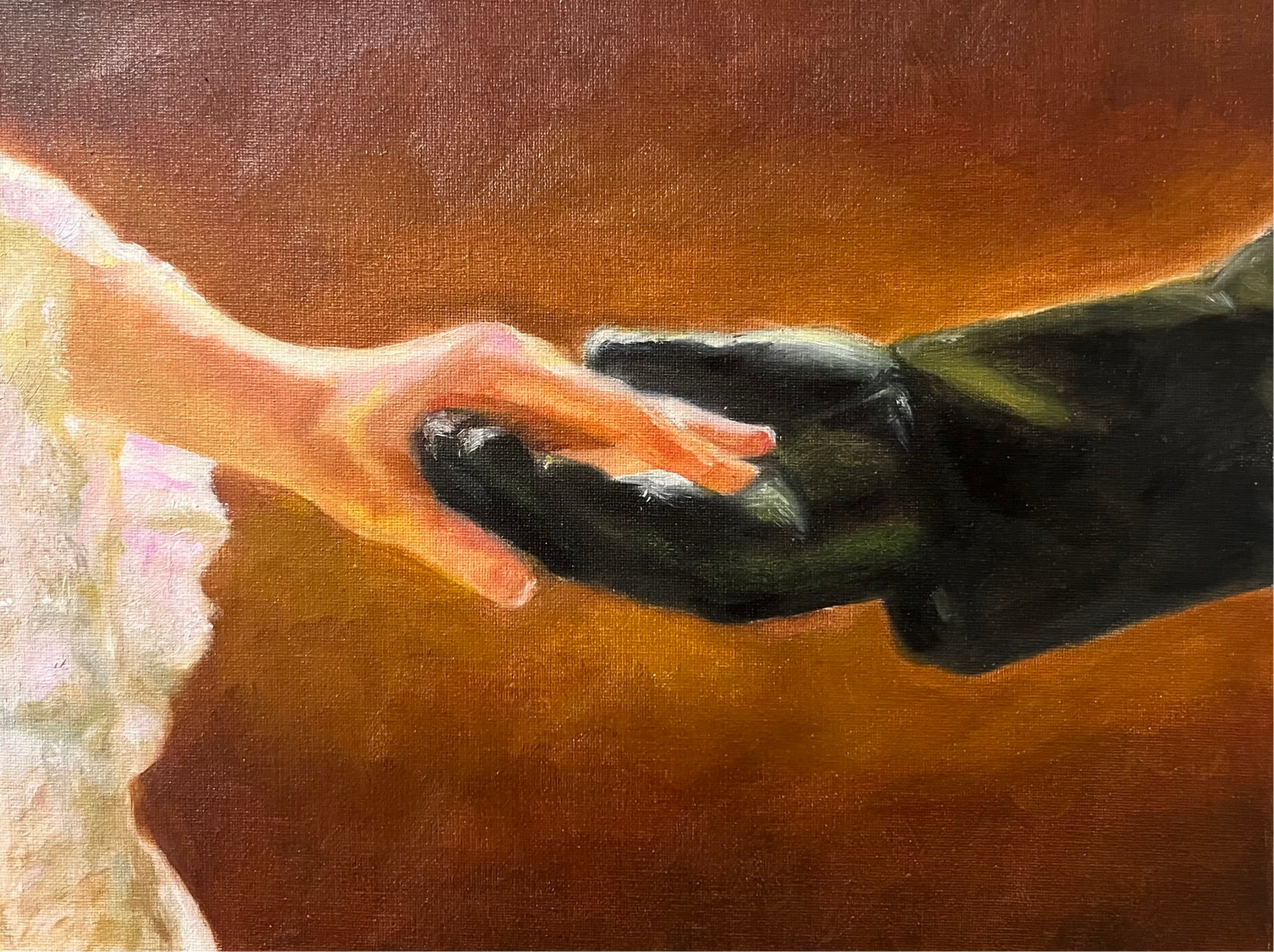Christine And The Phantom Hand Scene Print