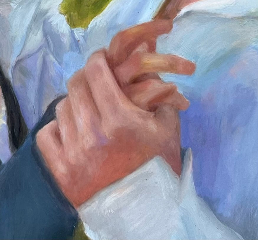 Pride and Prejudice Liz and Mr Darcy 11” x 14” Oil on Panel