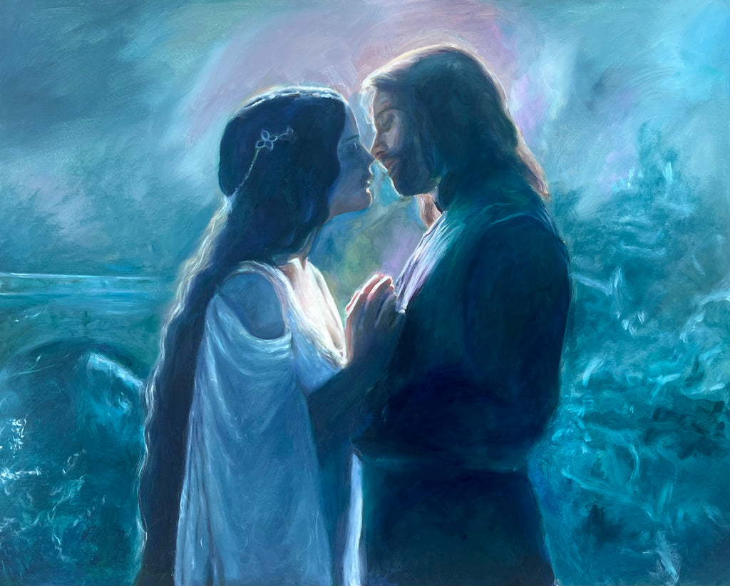 Aragorn and Arwen Art Print