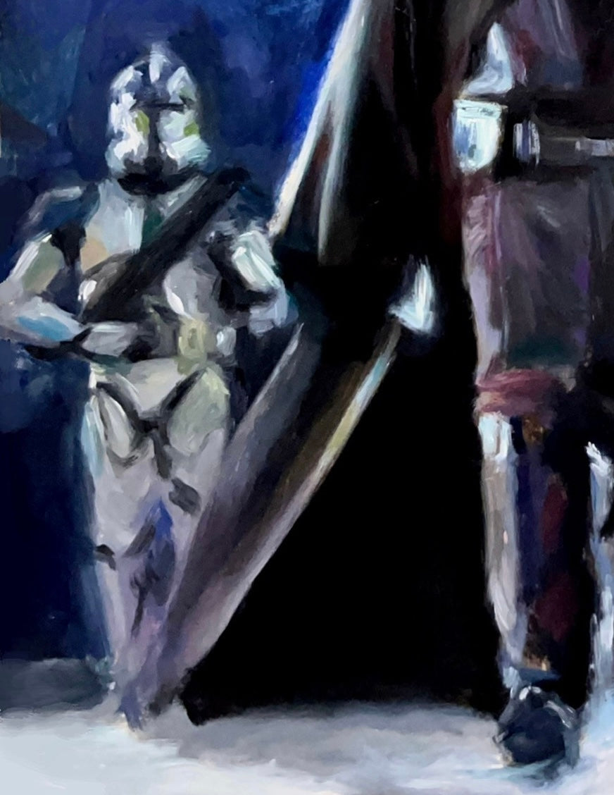 Anakin Temple March Oil Paint Print
