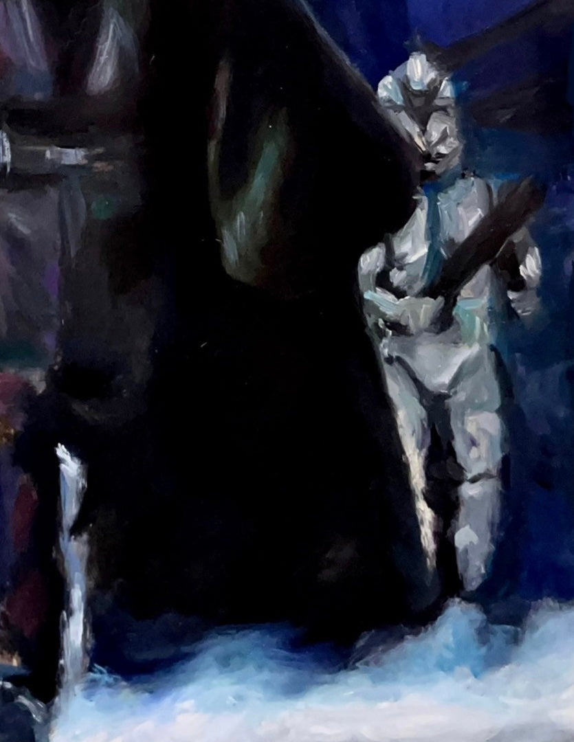 Anakin Temple March Oil Paint Print