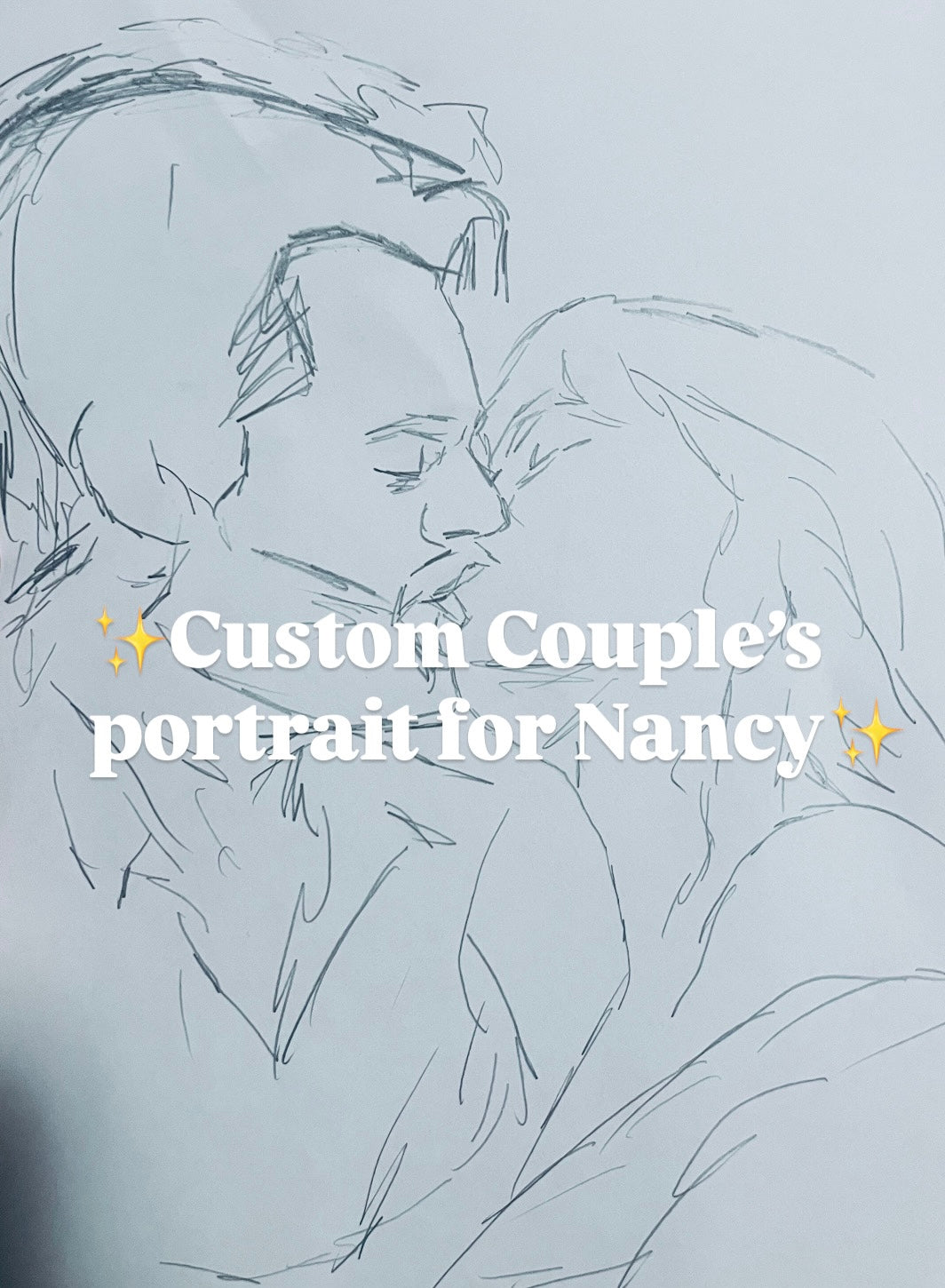 Custom Couple’s Portrait 50% Deposit