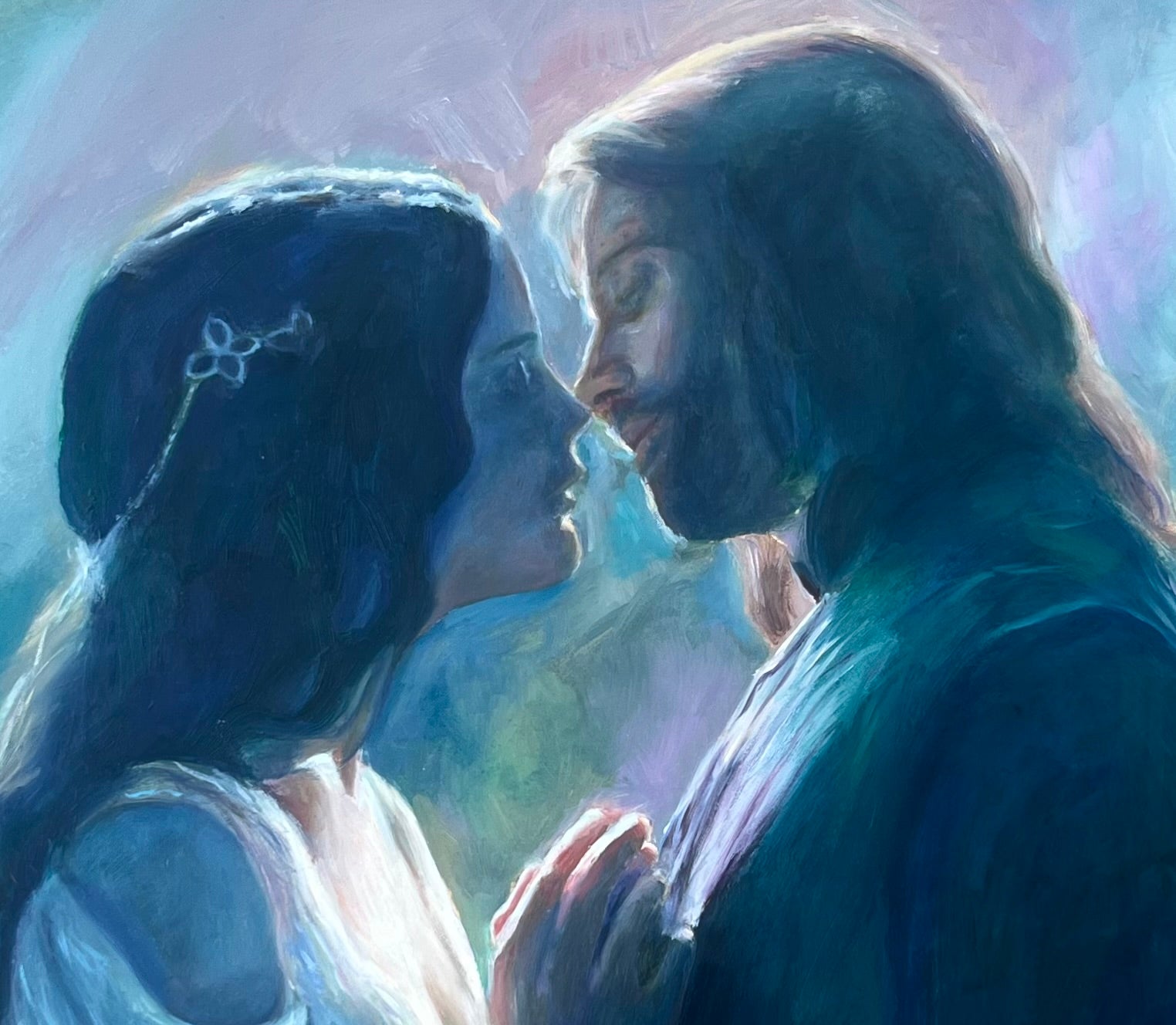 Aragorn and Arwen Art Print
