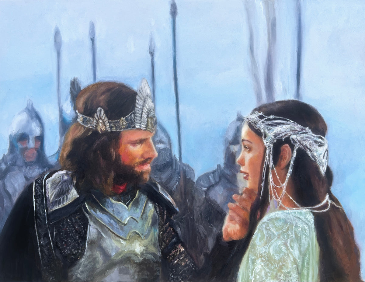 Aragorn and Arwen Art Print