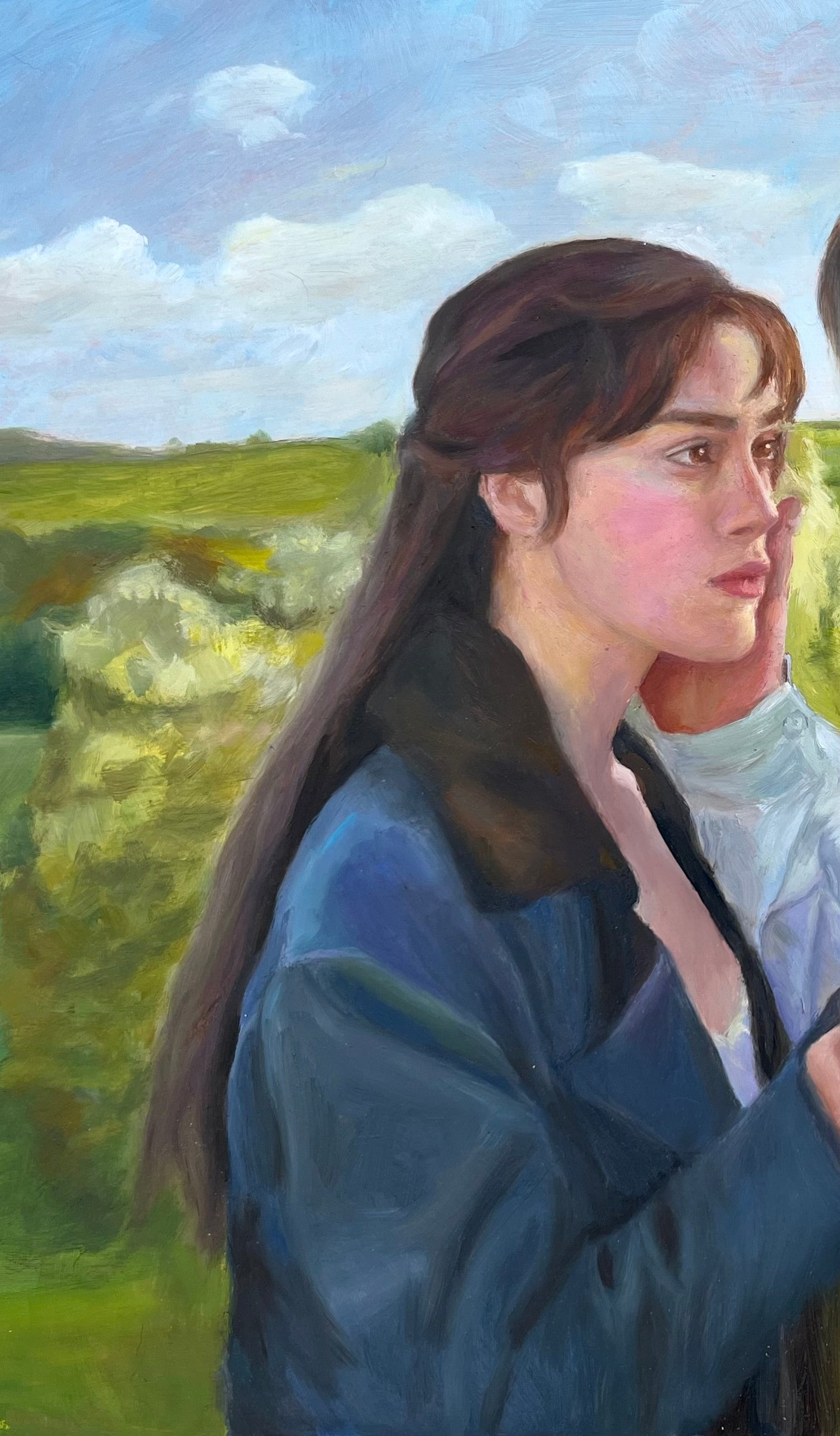Pride and Prejudice Liz and Mr Darcy 11” x 14” Oil on Panel