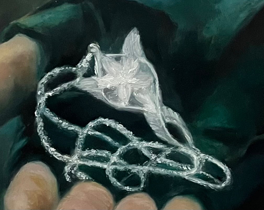 Aragorn Holding The Evenstar Oil On Panel 6” x 8”