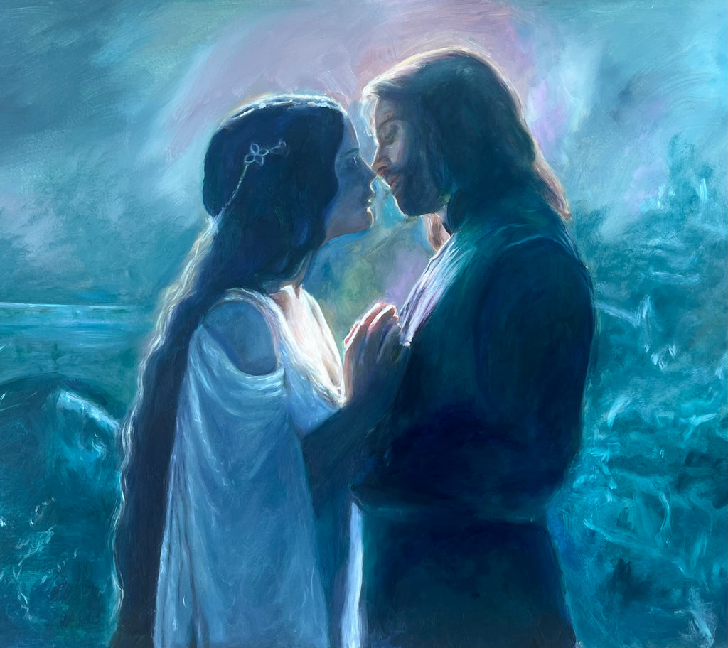 Aragorn and Arwen Art Print