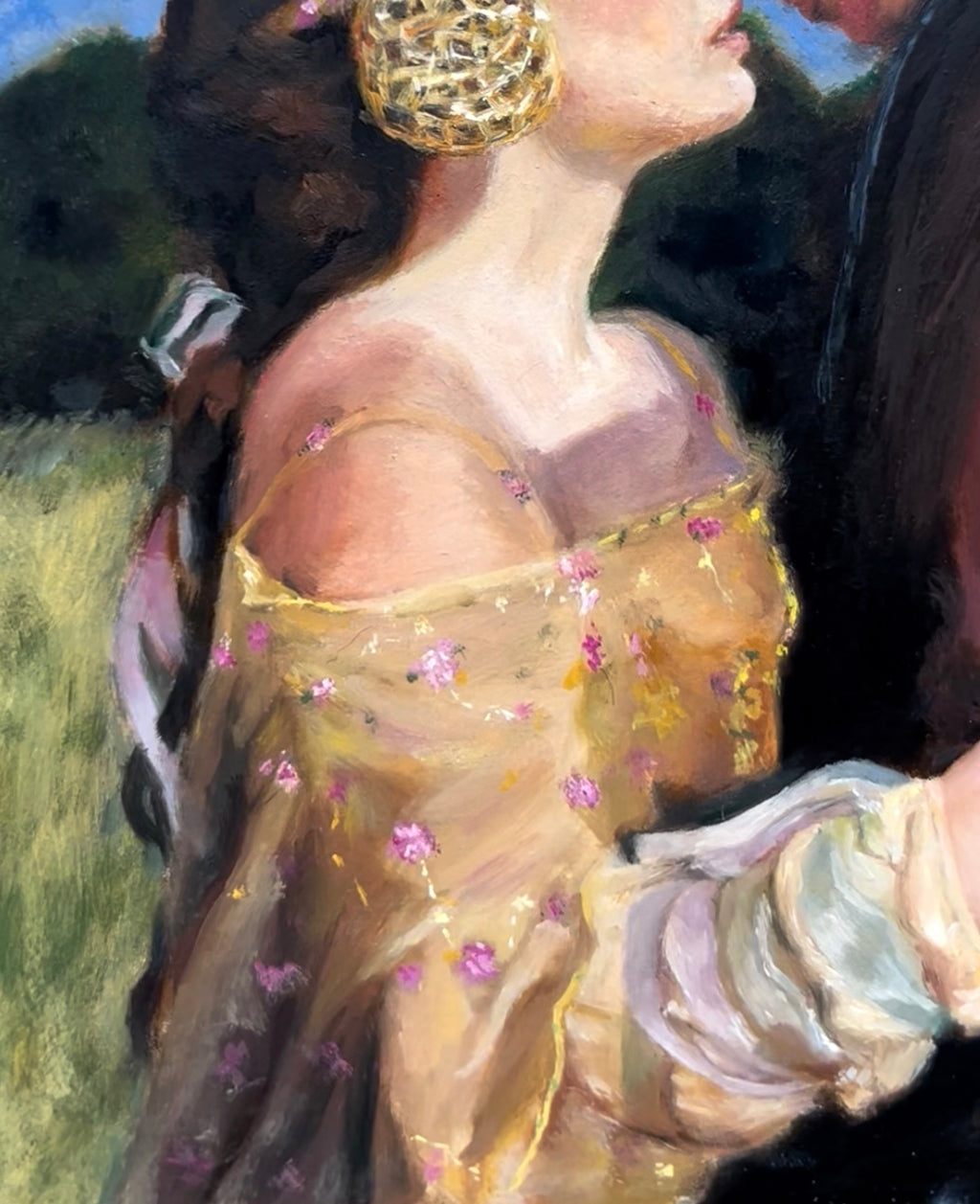 Anakin and Padme Oil Paint Art Print