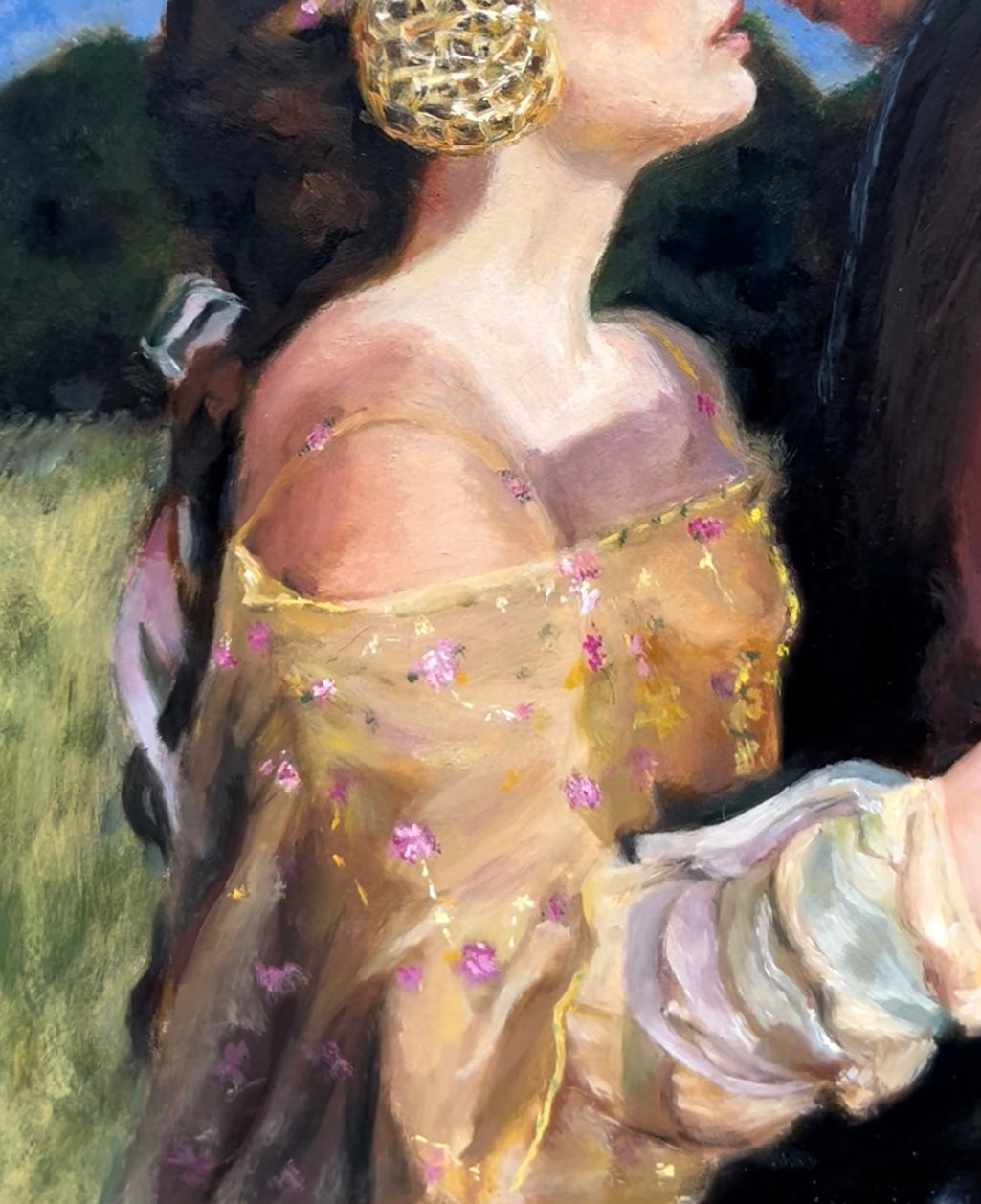 Anakin and Padme Oil Paint Art Print
