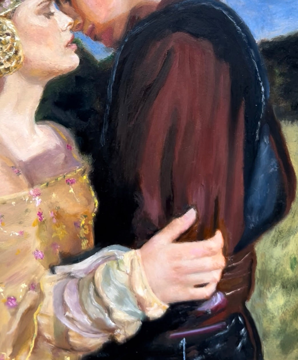 Anakin and Padme Oil Paint Art Print