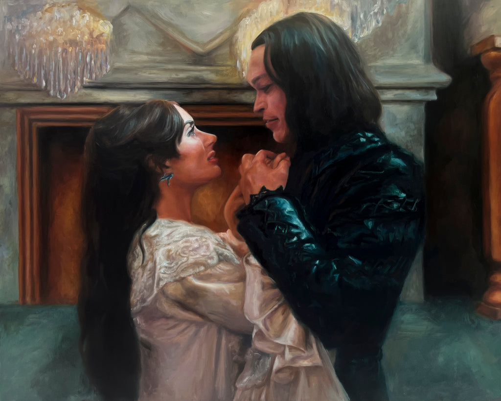 Mina and Dracula 16” x 20” Oil On Panel